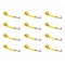 Tie 4 Safe 2" x 10' Lasso Strap w/ Mini J Hook for Towing Wrecker Trailer Tie Down, 12PK TWS65-5210-J-Y-12 - alternate 1